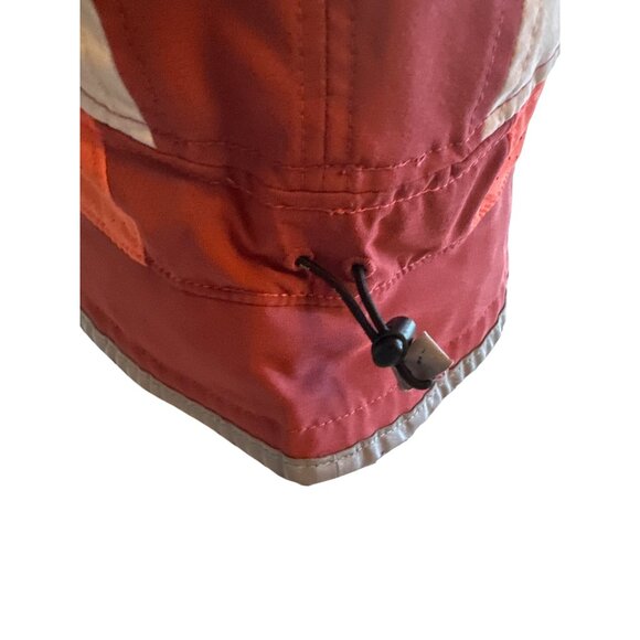 Nike M/L Reversible Bucket Hat Red/Orange Reflective Trim & Adjustable Cord - Picture 3 of 5